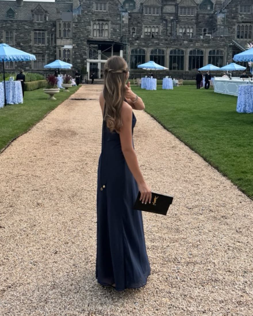 STAUD Navy Blue Gown - Image 1
