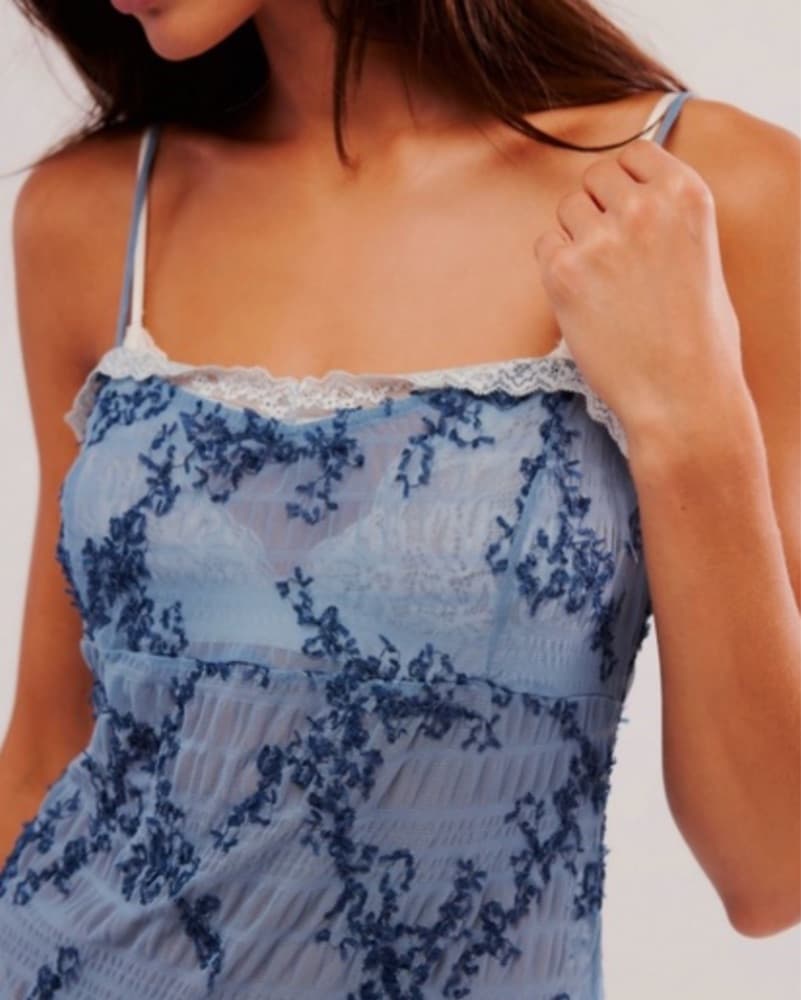 Free People Lace Mini Slip - Image 3
