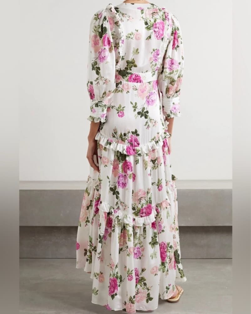 Lorencia Gown Romantic Floral Maxi Dress - Image 3