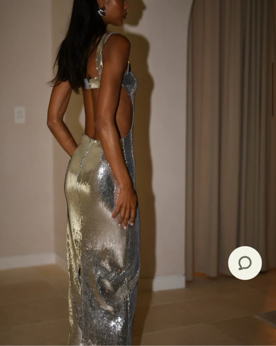 Meshki Adoria Silver Dress  - Image 2