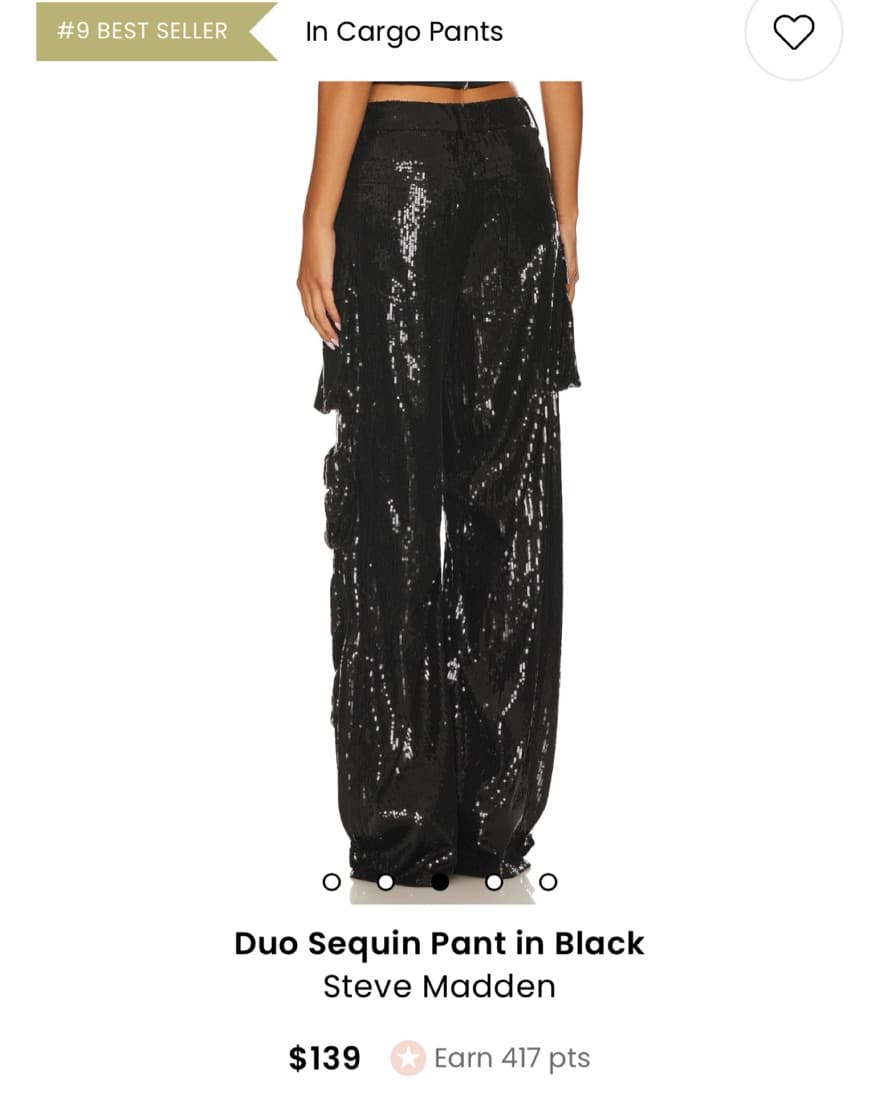Steve Madden Sequin Pants XS - Image 2