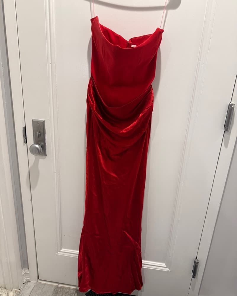 House Of CB Persephone Red Maxi Dress - Image 3
