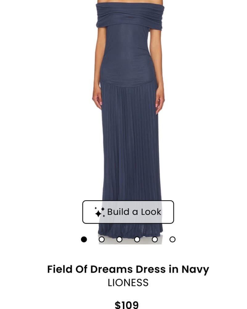 Lioness Field of Dreams Dress Navy - Image 1