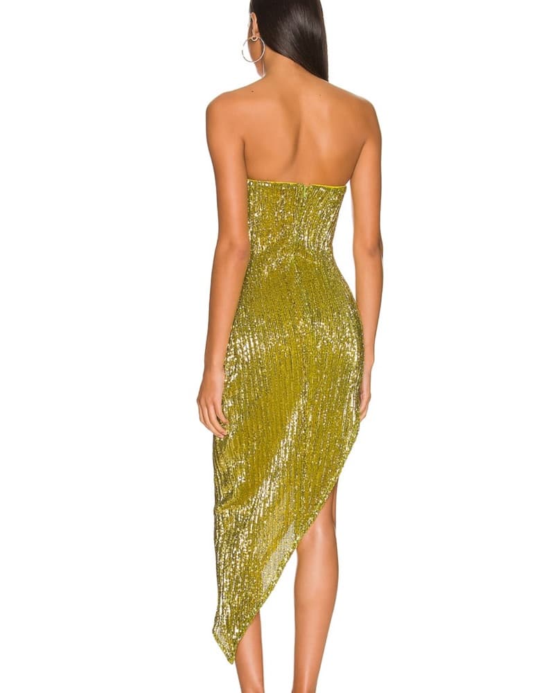 Camila Coelho Midi Dress - Limoncello - Image 4
