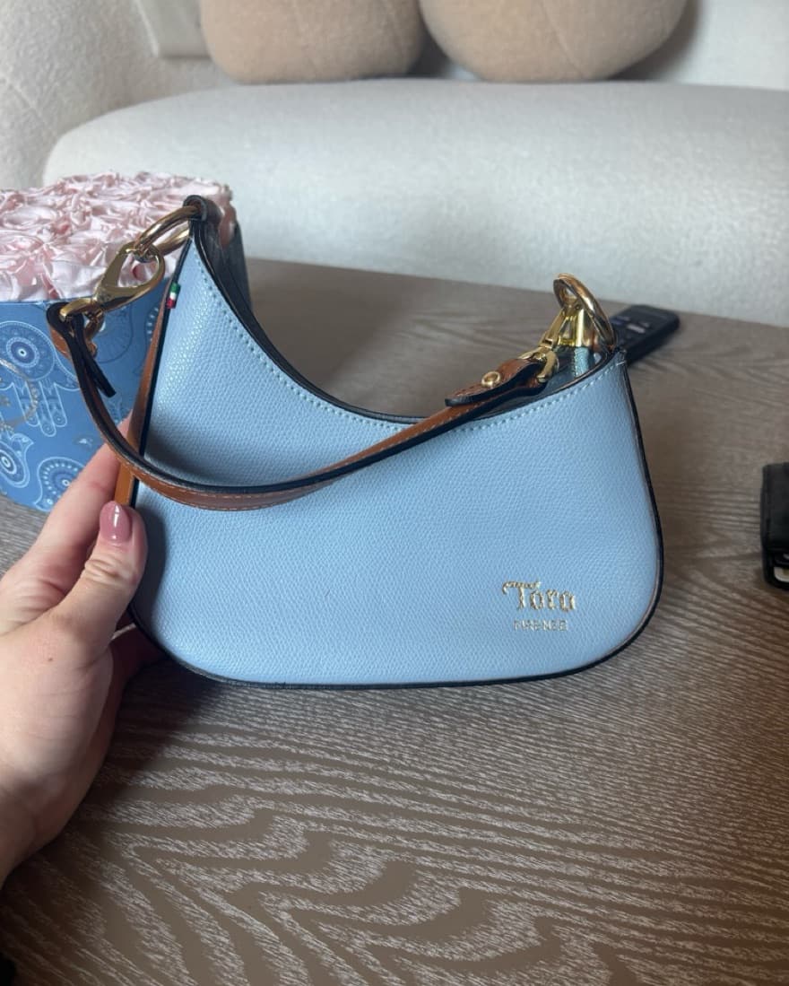 Pastel Blue Shoulder Bag - Image 1