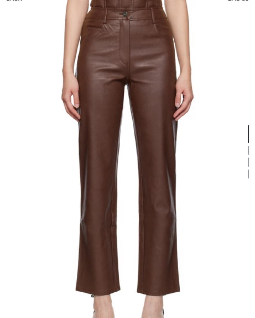 Miaou Faux Leather Pants - Image 1
