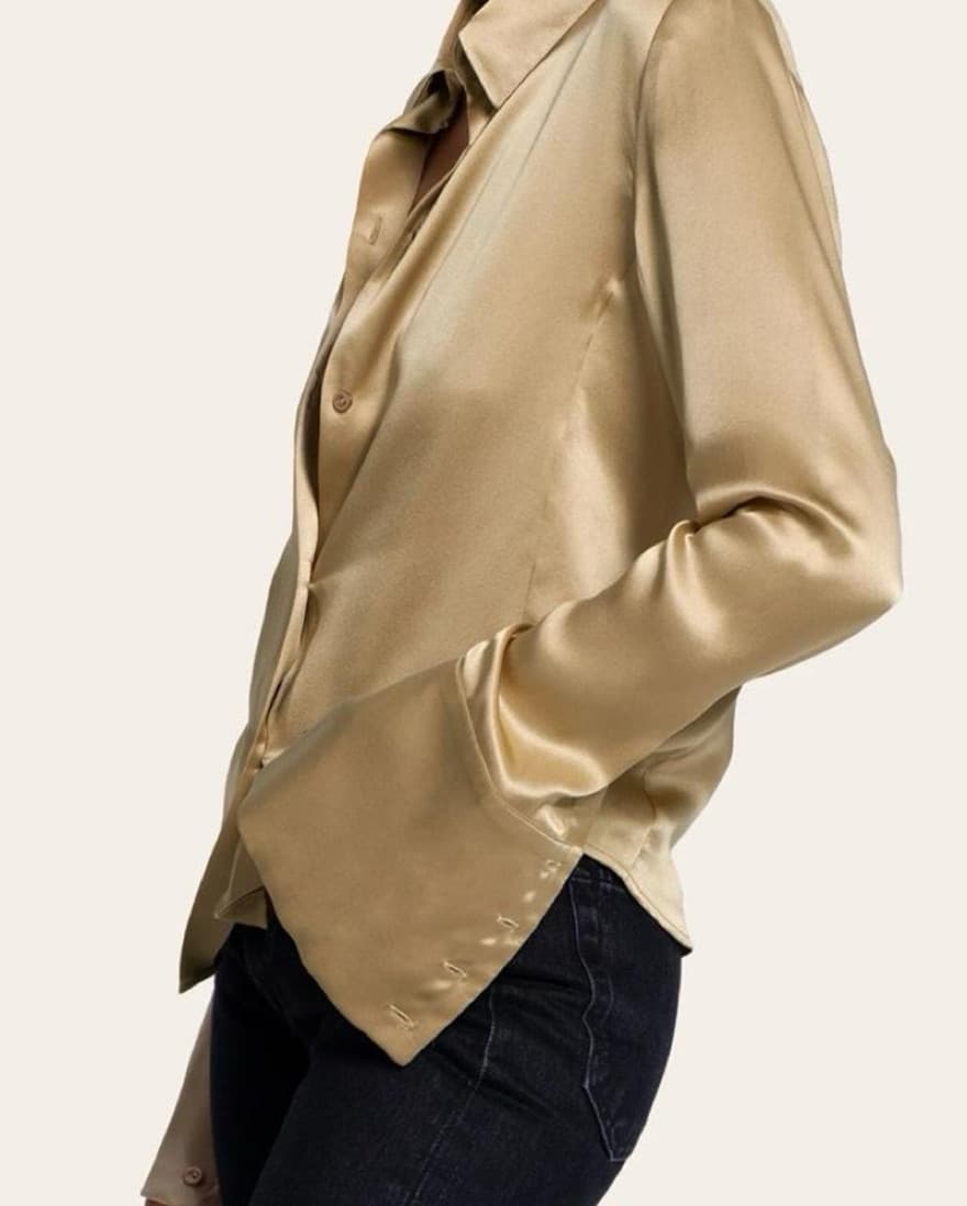 Orseund Iris Silk Button Down Top - Image 2