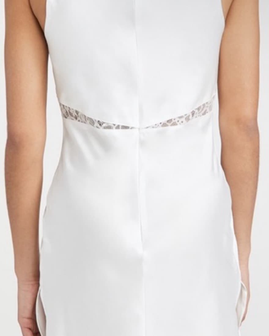 Lioness White Lace Slip Dress - Image 3