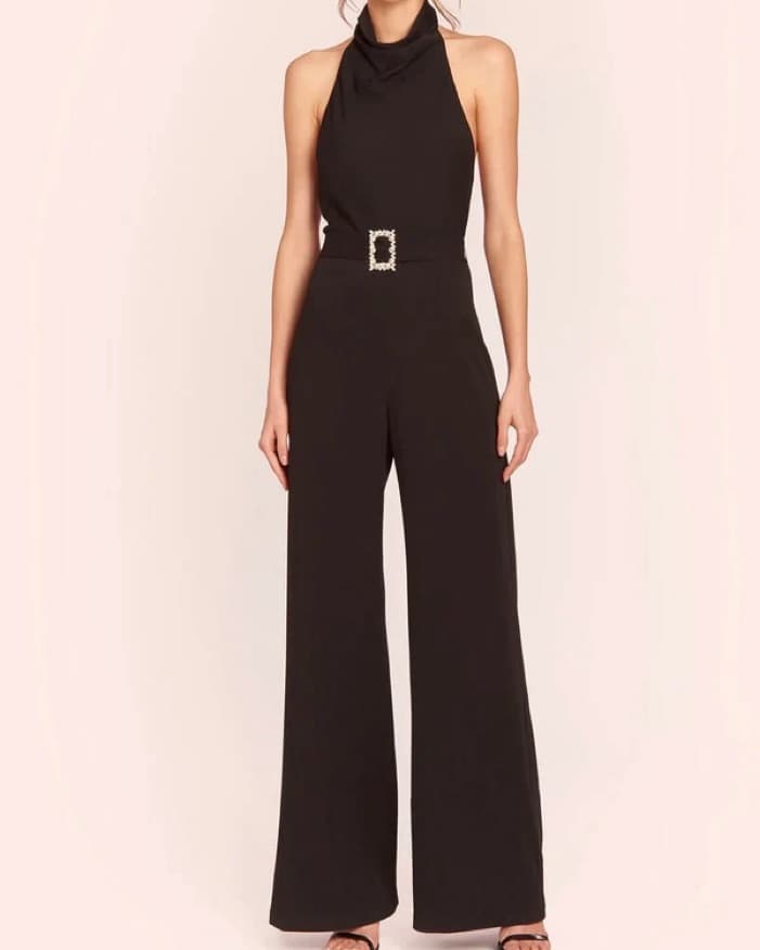 Amanda Uprichard Black Jumpsuit - Image 1