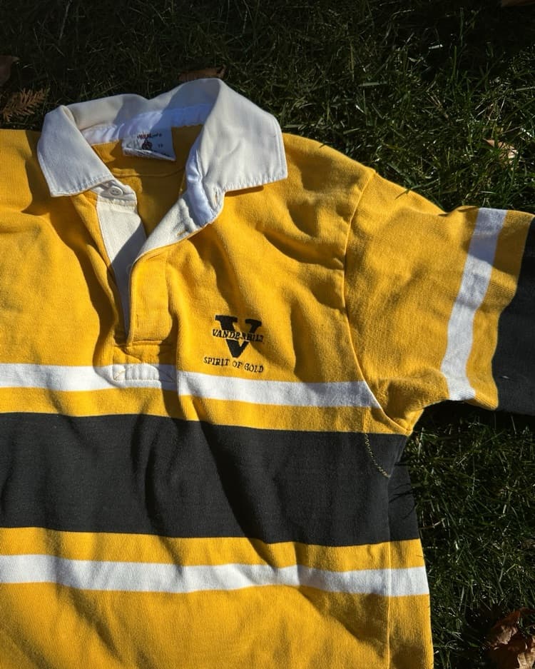 Vandy Vintage Rugby Yellow Top     - Image 1