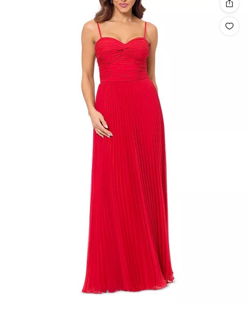 Raspberry Color Pleated Gown Aqua Brand  - Image 1