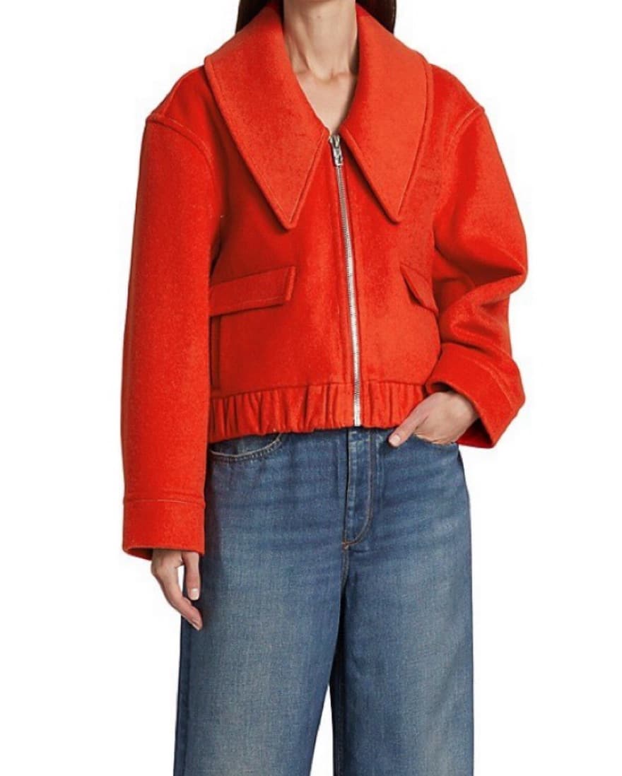 Cropped Ganni Wool Jacket - Image 1