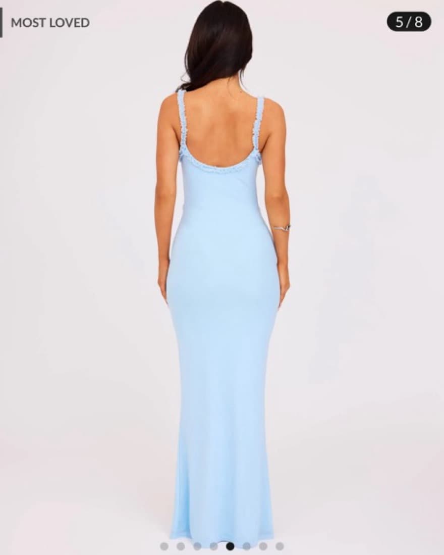 RAYLA DRESS - BLUE : PASTEL BLUE - S / B - Image 4