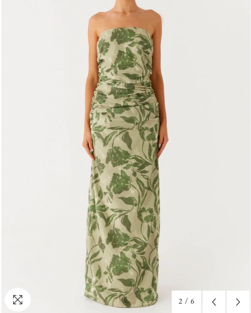 Elegant Floral Print Maxi Dress - Image 1