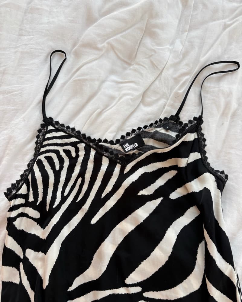 Fierce Zebra Print Slip Dress - Image 2