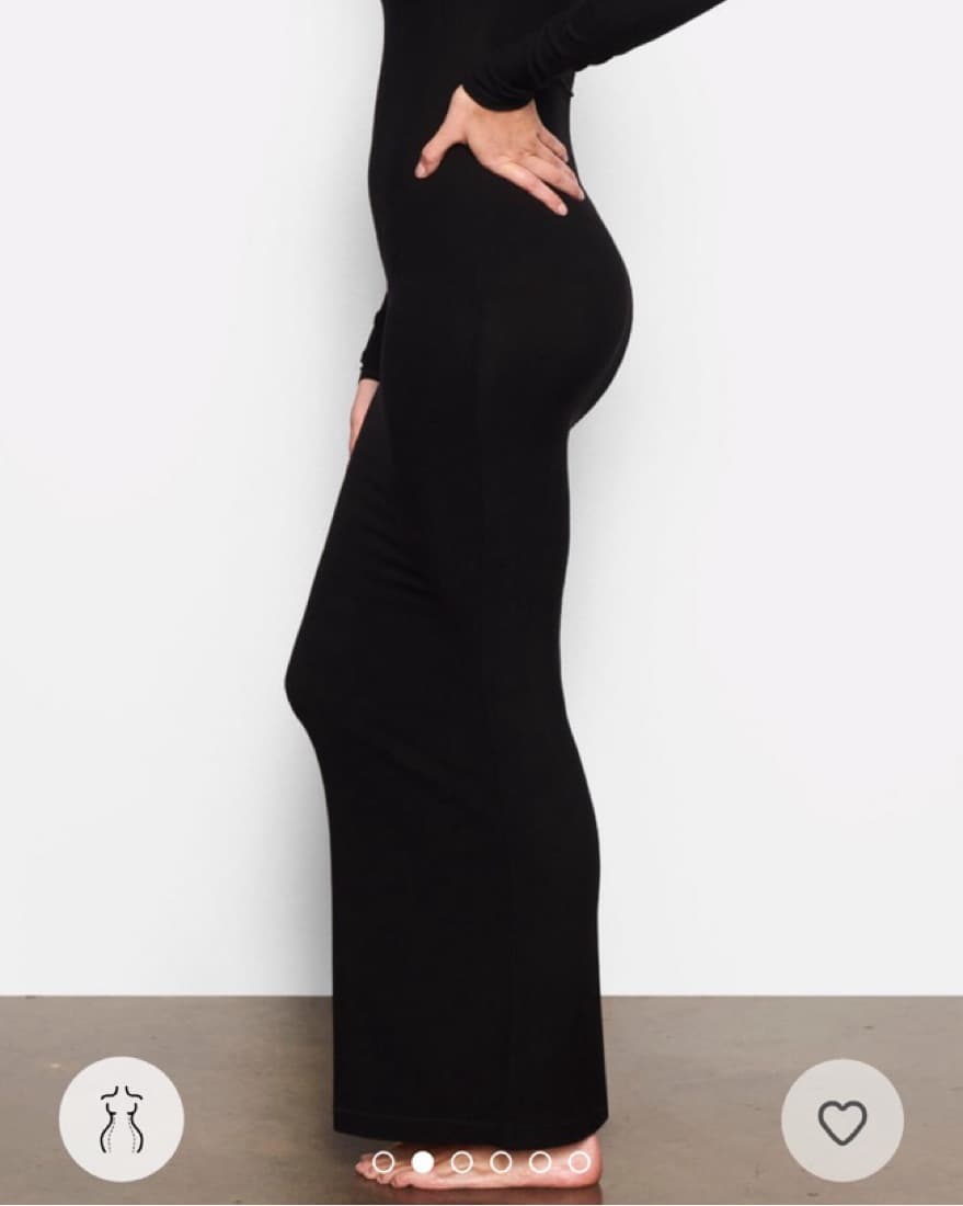 Skims Soft Lounge Long Sleeve Dress - Image 3