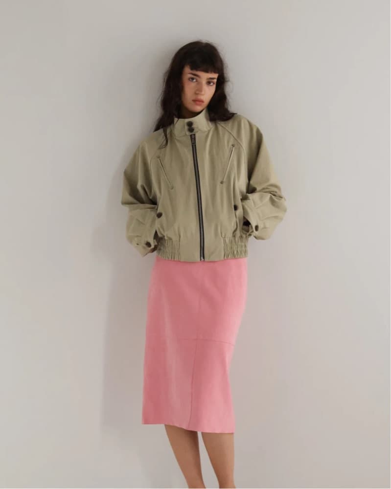 Shop Peche Tan Fall Jacket  - Image 2