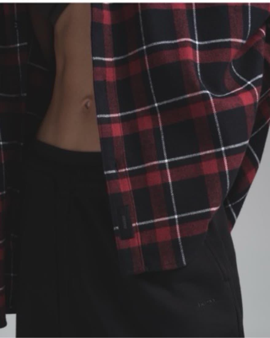 Oversized Hooded Flannel Shirt - Image 5