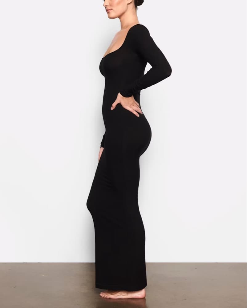 Skims Long Sleeve Bodycon Maxi Dress  - Image 2
