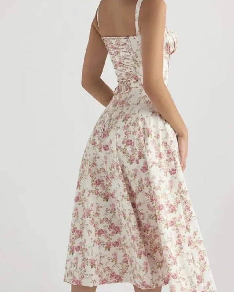 Charming Floral Midi Dress - Image 2
