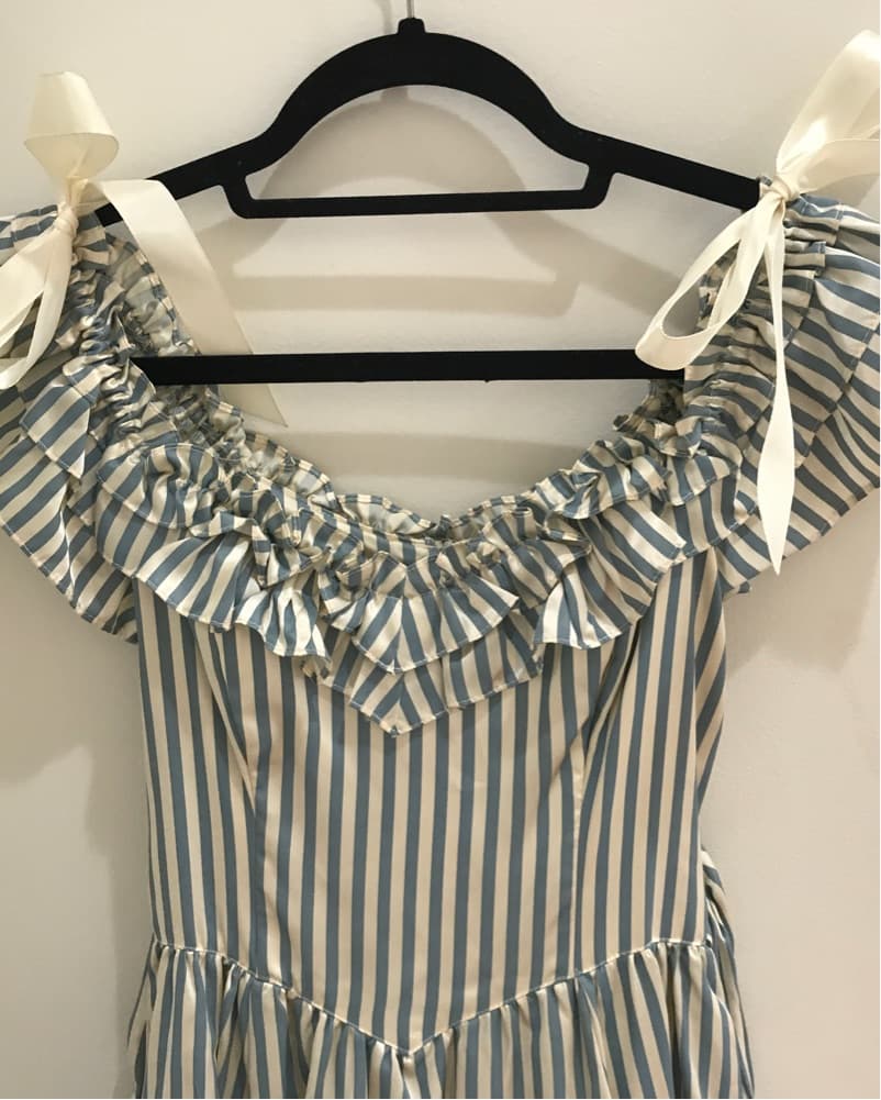 Vintage Gunne Sax Silk Dress  - Image 2