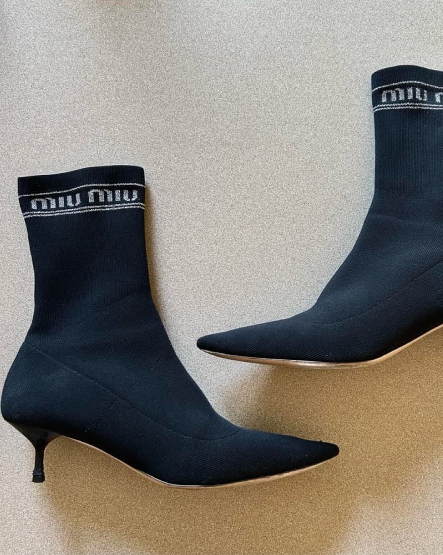 Miu Miu Sock Boot Mini Heels  - Image 3
