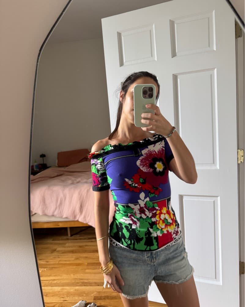 Versace Off Shoulder Top - Image 1