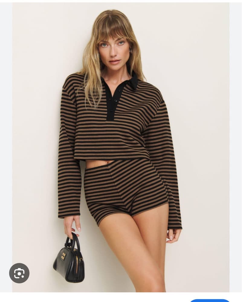 Reformation shirt and shorts set - Image 1