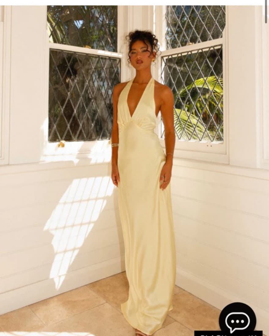 PEPPERMAYO Lemon Halter Maxi Dress  - Image 1