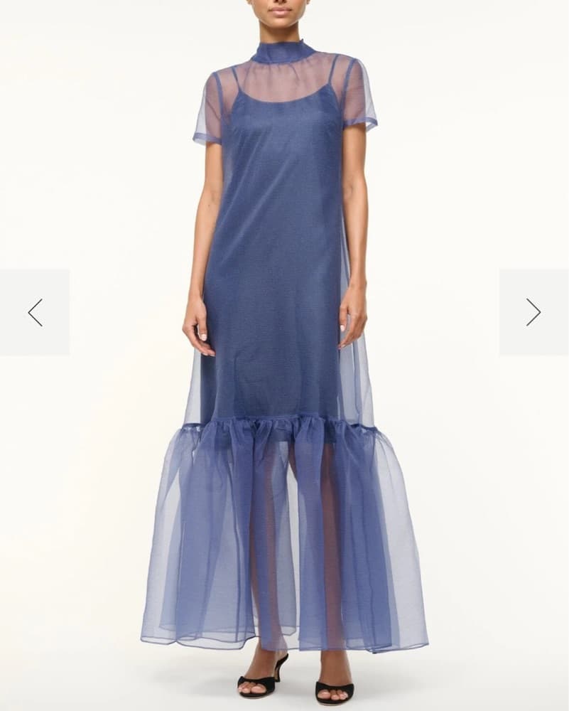 Elegant Navy Maxi Dress - Image 3