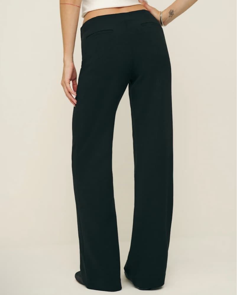 Reformation Vida Linen Low Rise Pant - Image 3