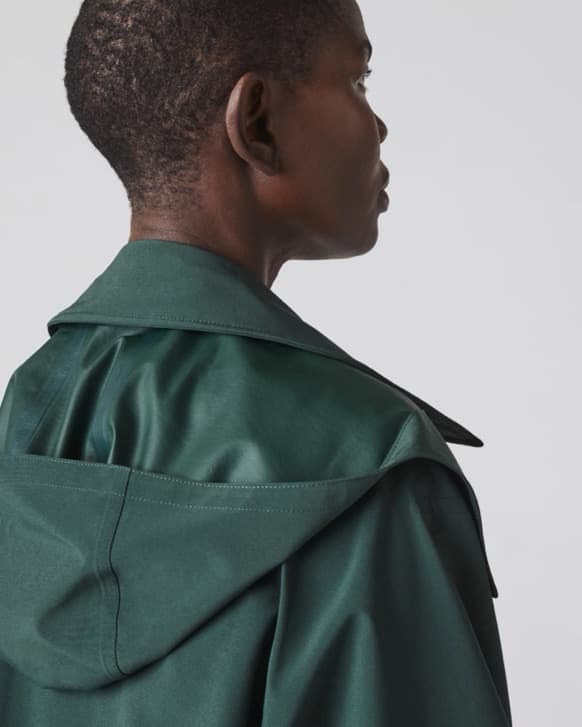Dark Green Trench Coat - Image 4