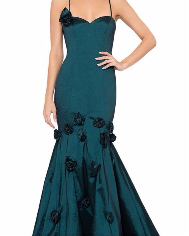 Emerald Green Gala Dress  - Image 6