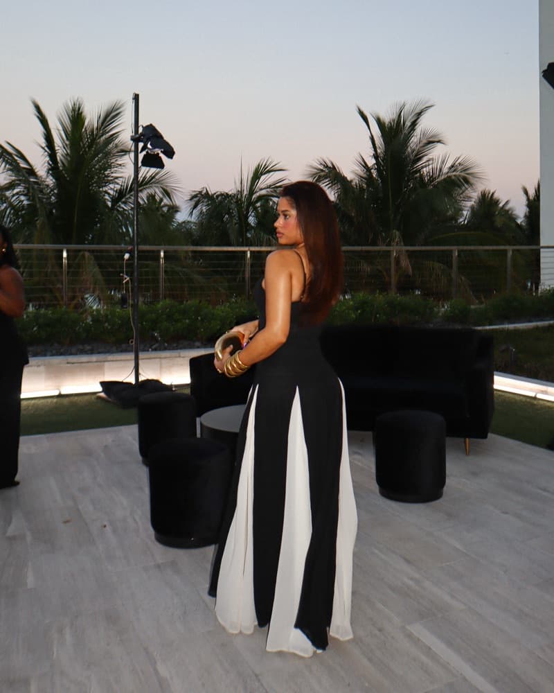 Elisha Black and White Sleeveless Maxi D - Image 3