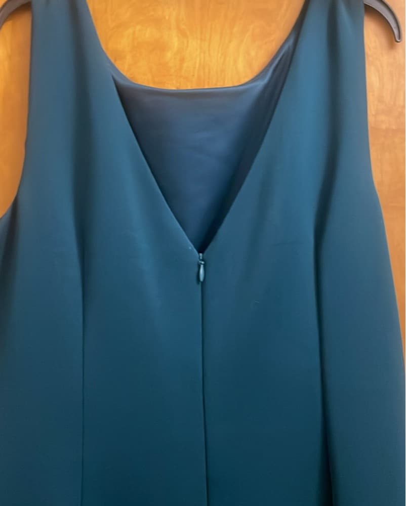 Elegant Teal Ruffle Maxi Dress - Image 1