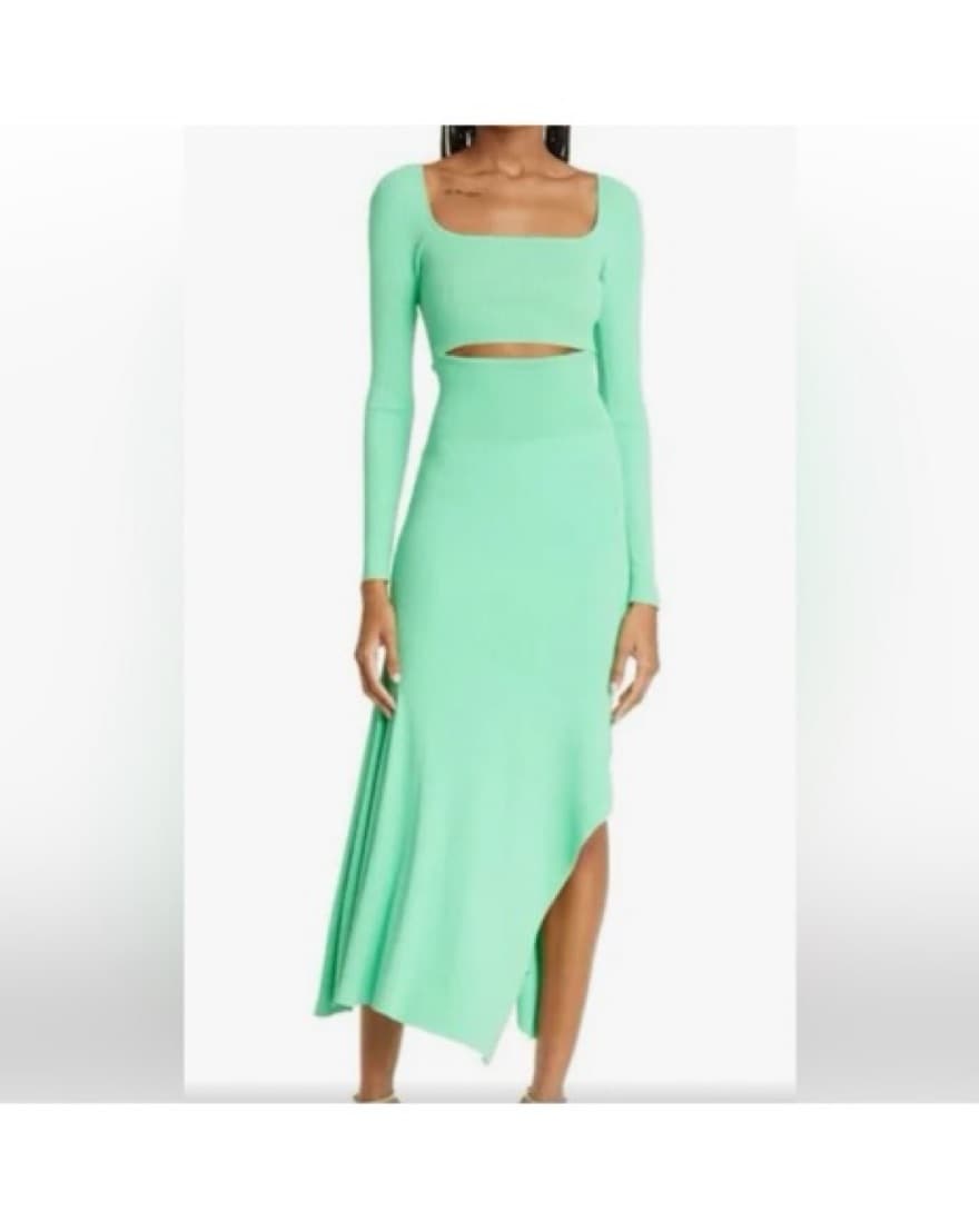 ALC Clara Cutout Ribbed Midi Dress - Image 4