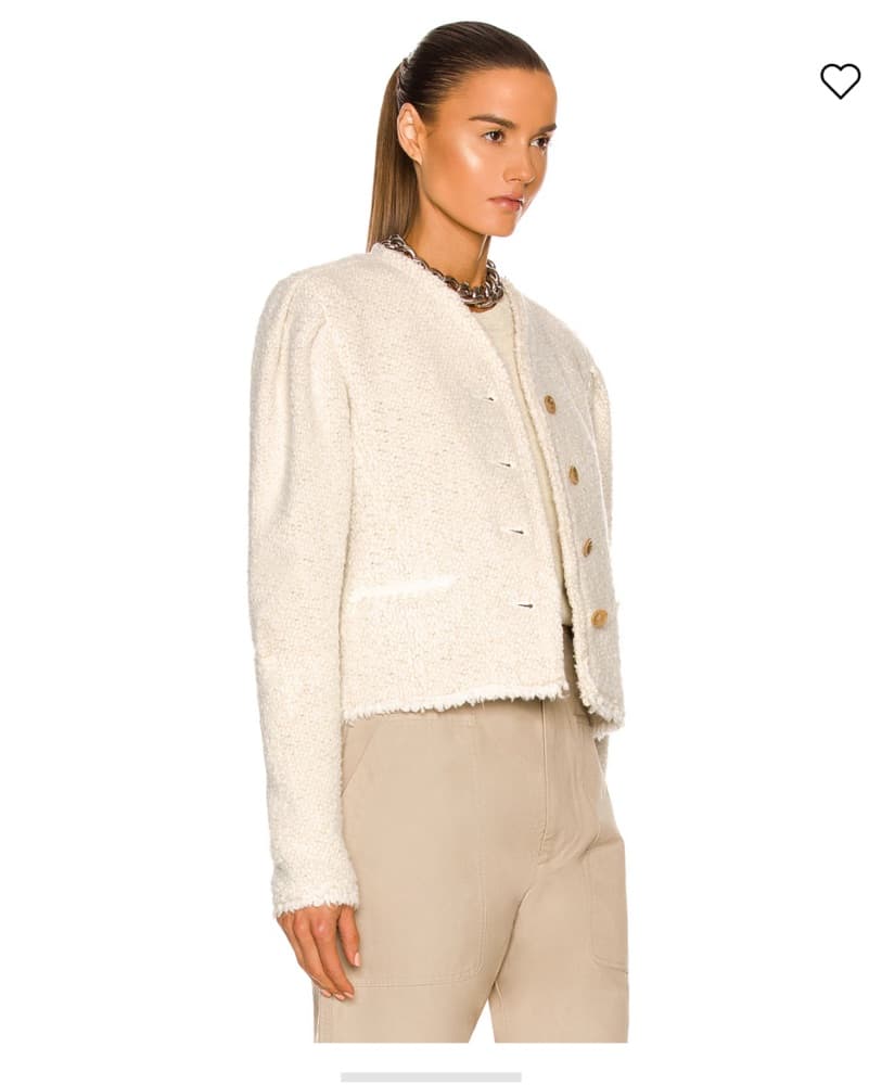 Isabel Marant Ivory Boucle Jacket - Image 2