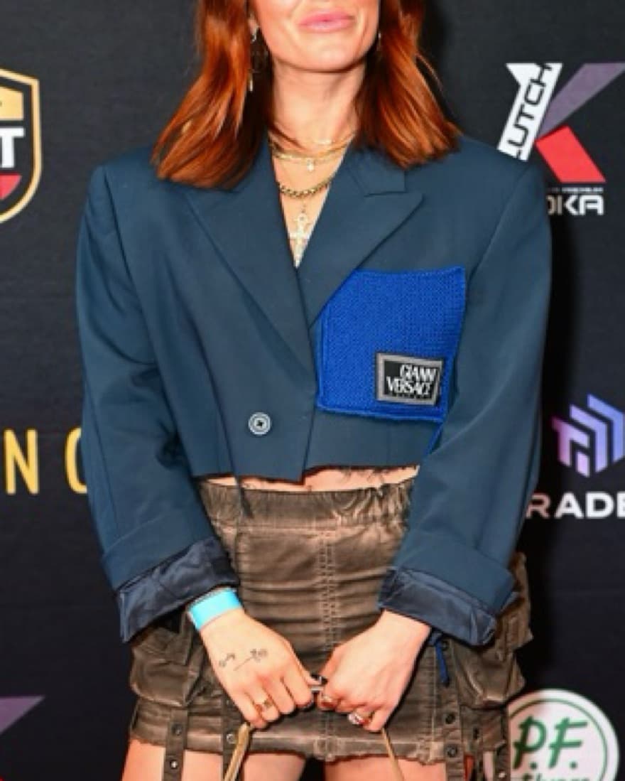 Reworked Versace Cropped Blazer - Image 3