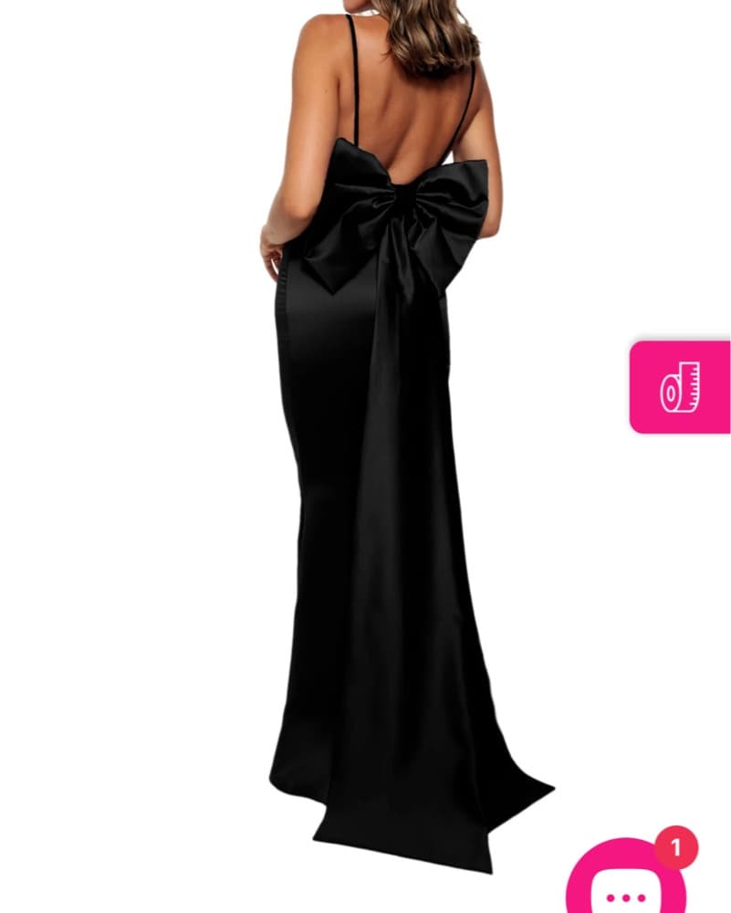 Bari Jay Bridesmaid Dress With Bow - Image 2