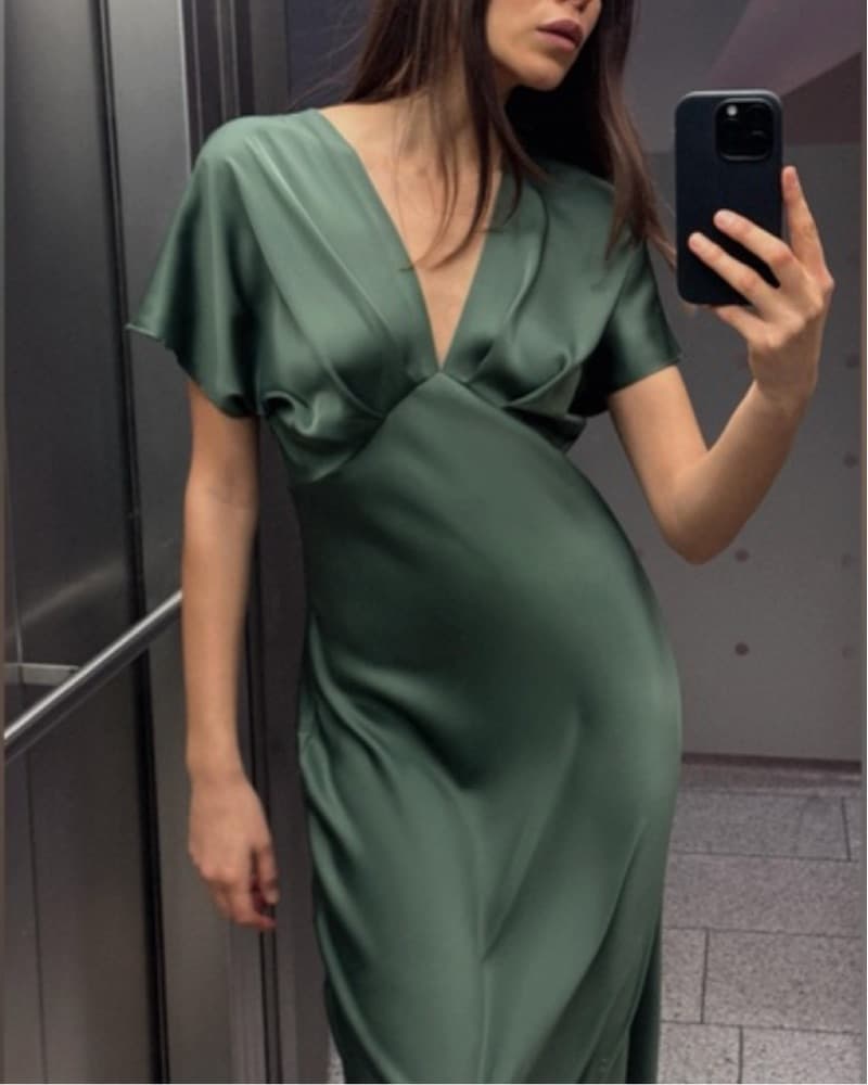 Zara satin dress - Image 1
