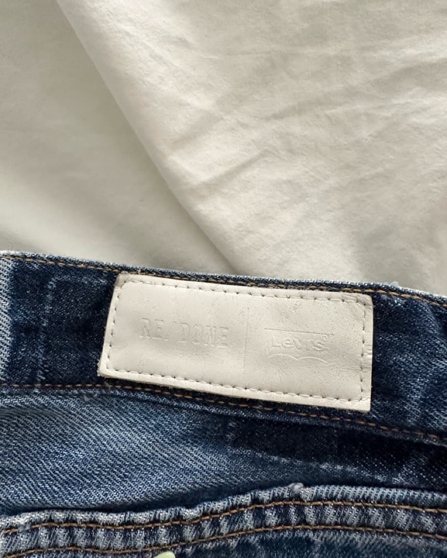 Re/done Levis Denim Mini Skirt - Image 4