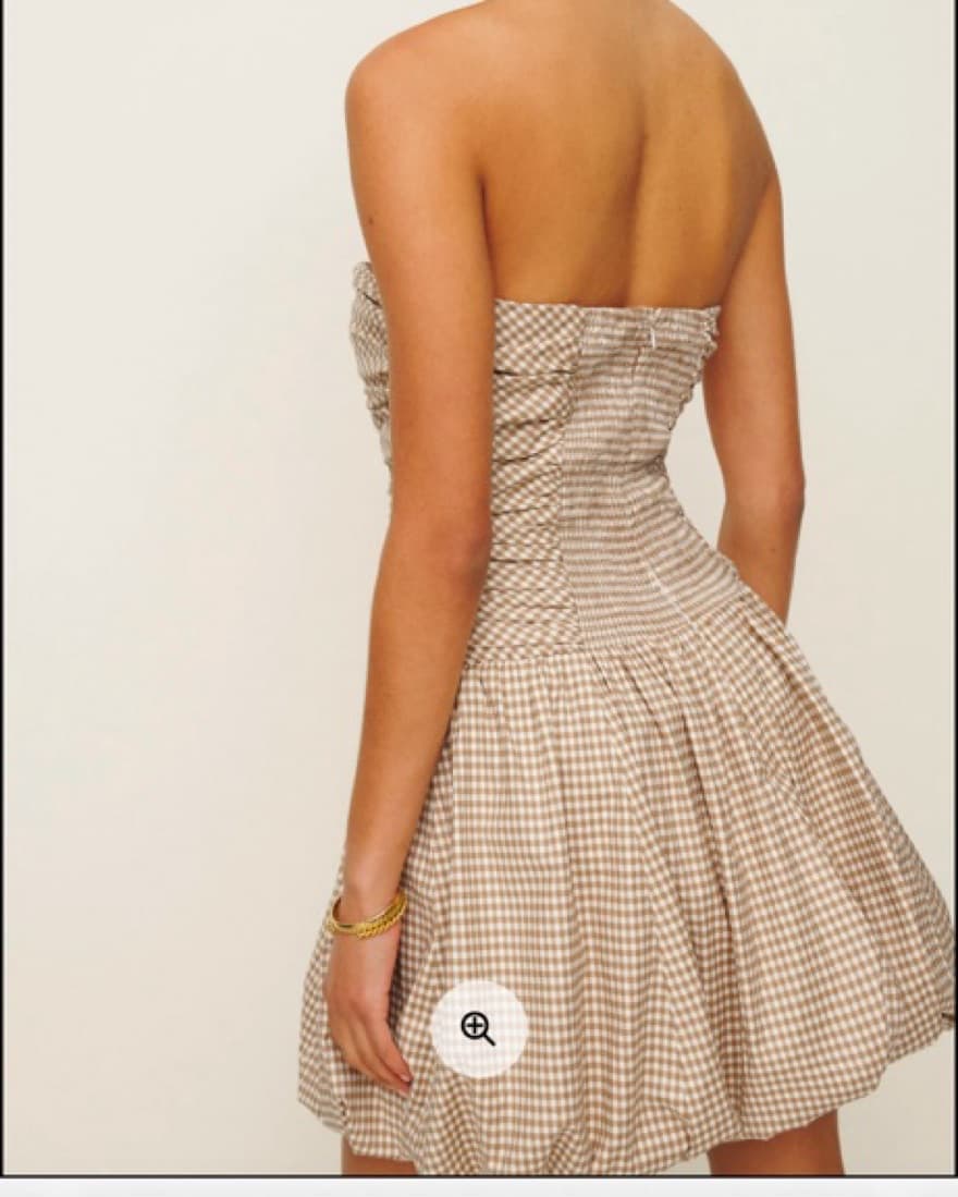 Reformation Clea Strapless Dress - Image 3