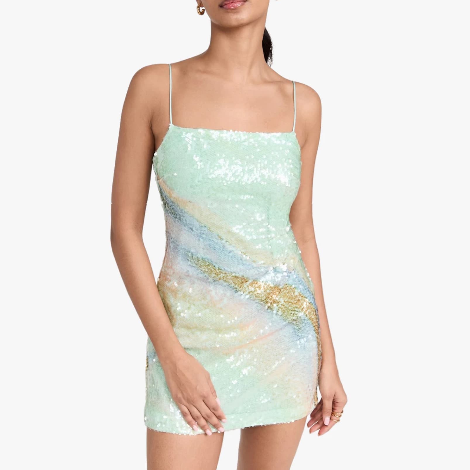 SIMKHAI Franky Marble Printed Sequins - Image 1