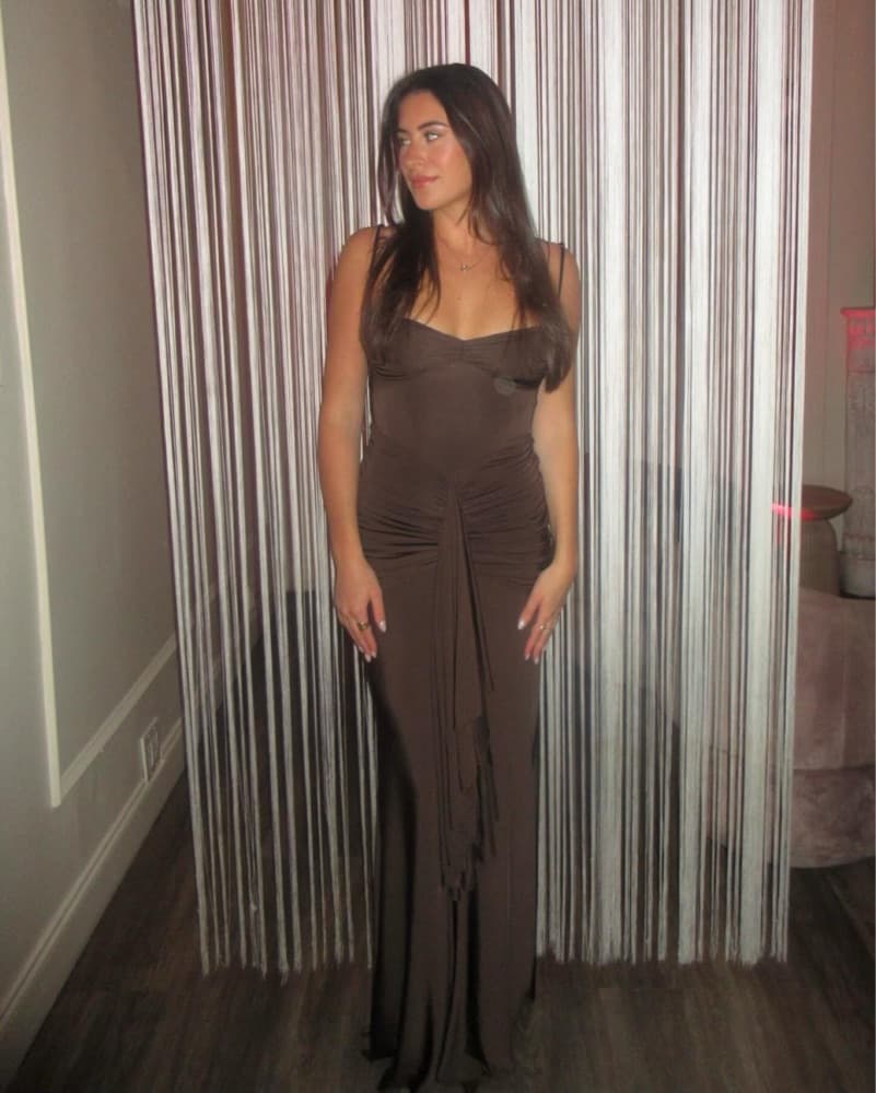 Maxi Dress in Brown - Image 1