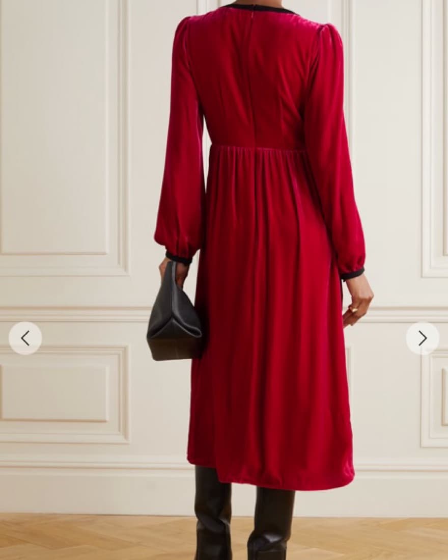 Saloni Camille Bow Dress - Image 5