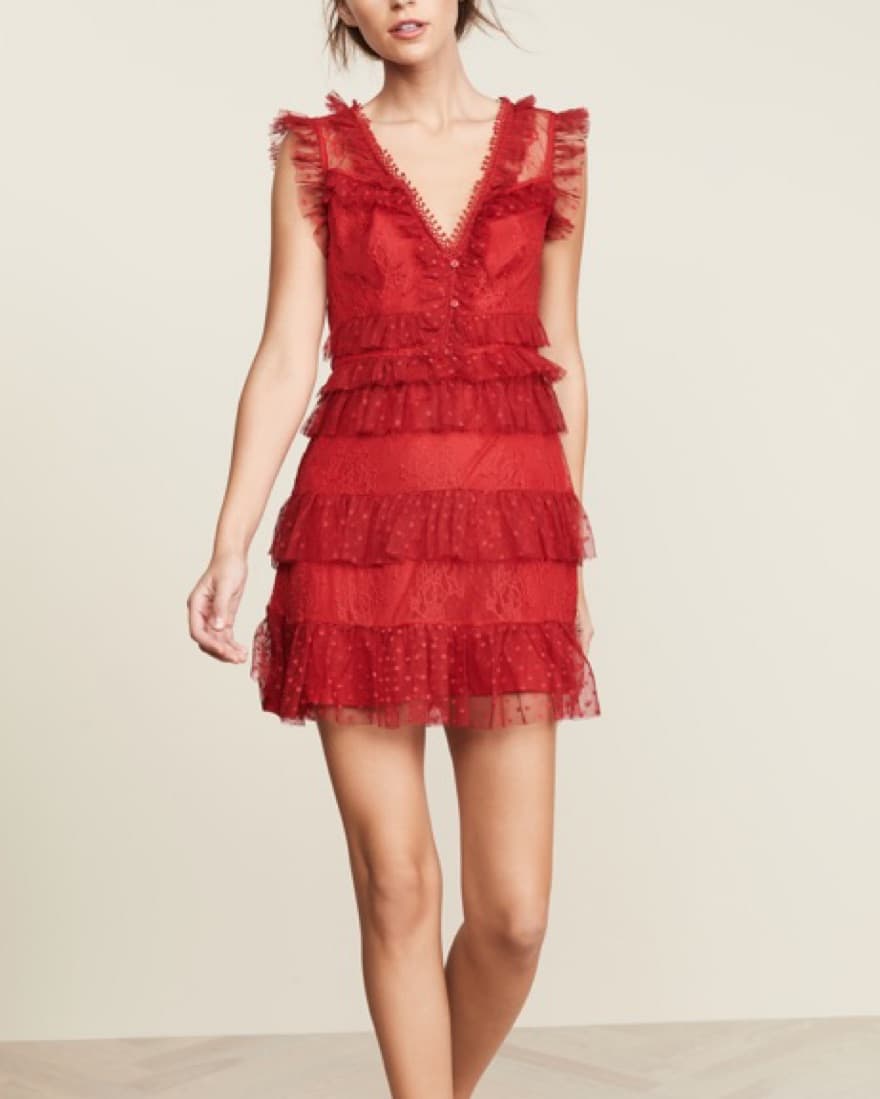 Red mini dress  - Image 1