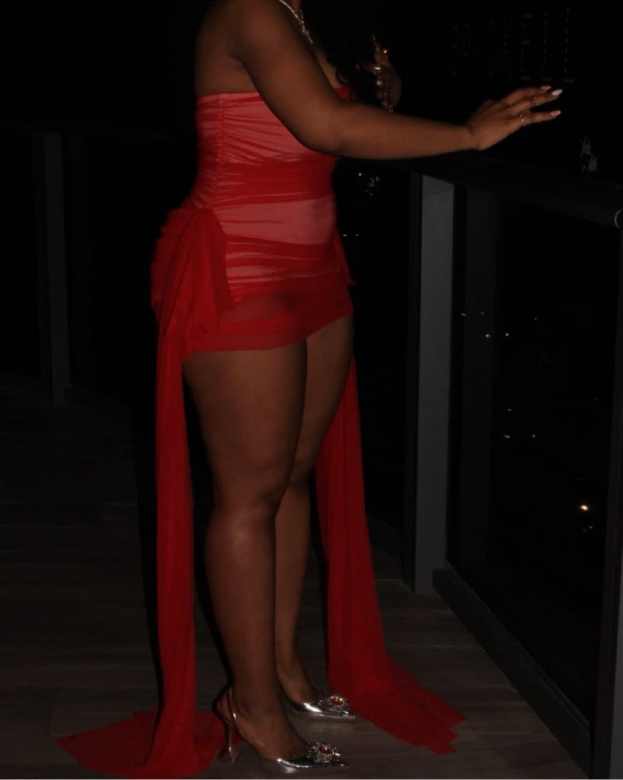 Norma Kamali Pickleball Dress - red - Image 1
