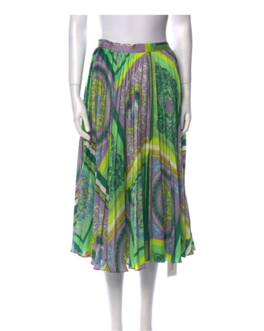 Versace Silk Print Skirt - Image 1