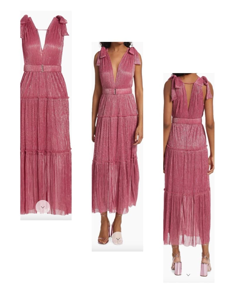 Sabina Musayev Shimmery Pink Gown - Image 1