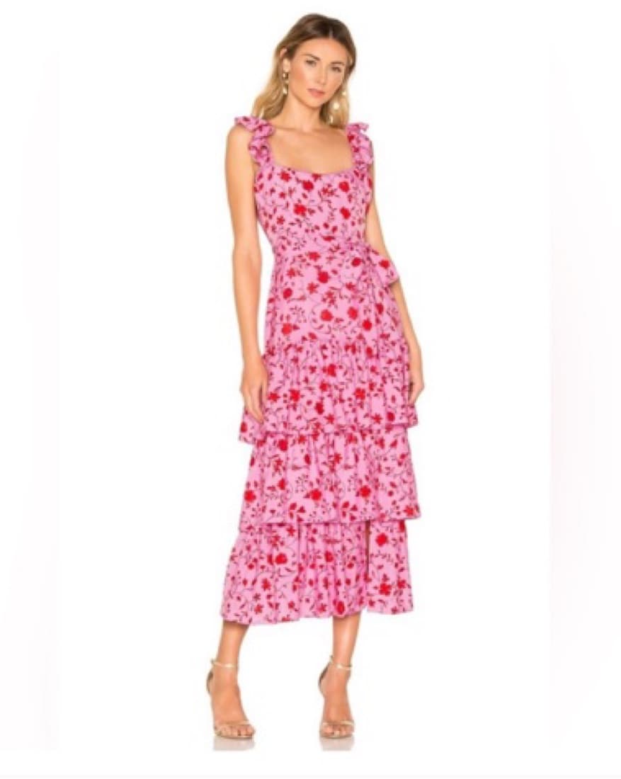 Likely / Revolve pink Floral Maxi dress - Image 2
